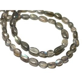 Thread 39cm approx 53pc - Stone Beads - Labradorite Oval 6-8mm
