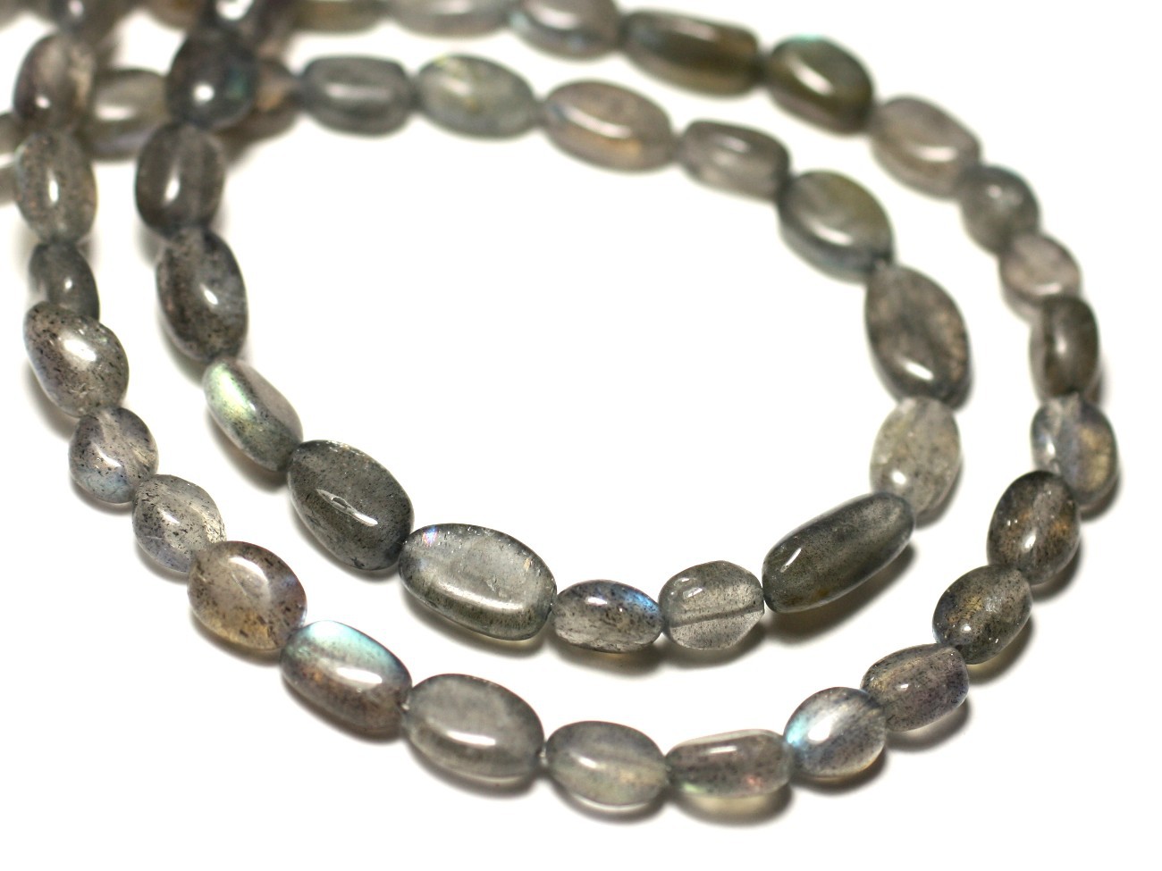 10pc - Perles de Pierre - Labradorite Ovales 6-8mm