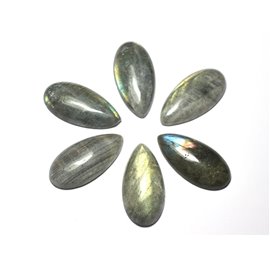Cabujón de piedra - Labradorita B - Gota 40x20mm 8741140029187