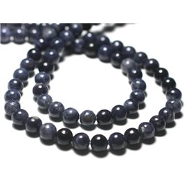 1 Stück - Steinperle - Blauer Saphirball 6 mm - 8741140029330