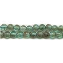 Fil 39cm 83pc env - Perles de Pierre - Apatite claire Boules 5mm