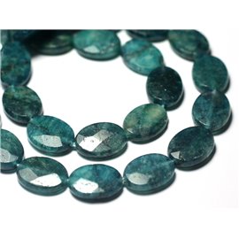 Thread 39cm approx 28pc - Stone Beads - Apatite Faceted Oval 14x10mm