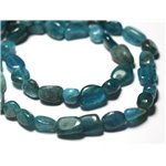 Fil 39cm 57pc env - Perles de Pierre - Apatite Olives Nuggets 5-10mm Fil 39cm 57pc env - Perles de Pierre - Apatite Olives Nuggets 5-10mm