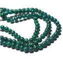 20pc - Perles de Pierre - Jade Boules 4mm Bleu Vert Turquoise - 7427039728492