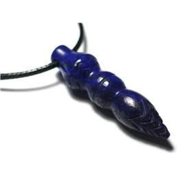 Egyptian Thoth Pendulum Pendant Necklace engraved in Stone - Lapis Lazuli 45mm