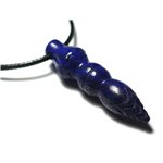 Collier Pendentif Pendule Egyptien Thot Pierre 46mm - Lapis Lazuli