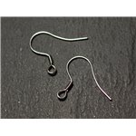 200pc - Crochets Boucles d'Oreilles 22mm Acier 304L inoxydable chirurgical - 7427039730211 200pc - Crochets Boucles d'Oreilles 22mm Acier 304L inoxydable chirurgical - 7427039730211