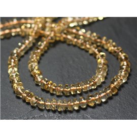 Thread 34cm 120pc approx - Stone Beads - Citrine Rondelles 4-5mm