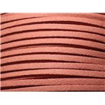 5 Mètres - Cordon Lanière Suédine 3mm Marron Rouge Terre de Sienne - 7427039730686 5 Mètres - Cordon Lanière Suédine 3mm Marron Rouge Terre de Sienne - 7427039730686