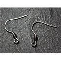 20pc - Crochets Boucles d'Oreilles 21mm Acier 304L inoxydable chirurgical - 7427039730730