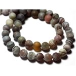 10pc - Perles de Pierre - Agate Botswana Marron Mat Sablé Givré Boules 6mm - 7427039731287 10pc - Perles de Pierre - Agate Botswana Marron Mat Sablé Givré Boules 6mm - 7427039731287