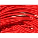 5 Mètres - Fil Cordon Tissu Elastique Nylon 1mm Rouge vif - 7427039731669