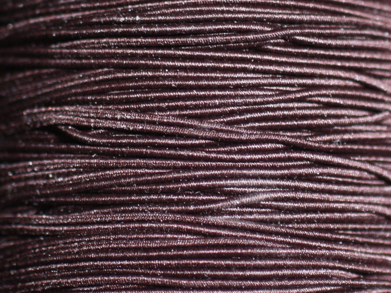 5 mètres - Fil Cordon Tissu Elastique Nylon 1mm Marron Café - 7427039731690