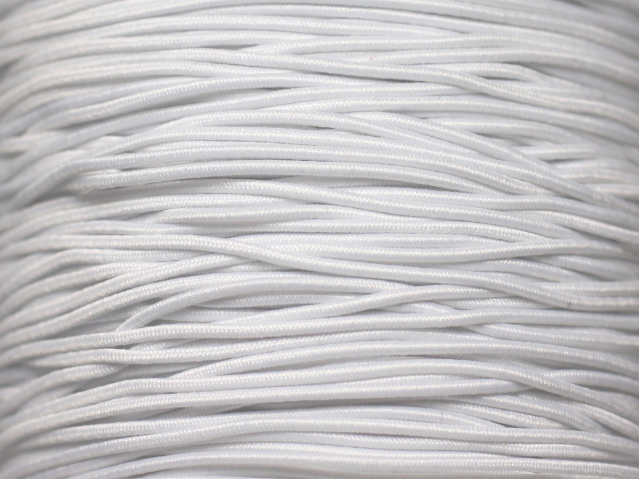 5 mètres - Fil Elastique Tissu Nylon 2mm Blanc - 7427039731713