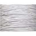 Echeveau 100 mètres environ - Fil Elastique Tissu Nylon 1.2mm Blanc - 7427039731751