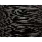 Echeveau 90 mètres env - Fil Cordon Elastique Tissu Nylon 3mm Noir