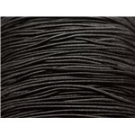 Echeveau 90 mètres env - Fil Cordon Elastique Tissu Nylon 3mm Noir Echeveau 90 mètres env - Fil Cordon Elastique Tissu Nylon 3mm Noir