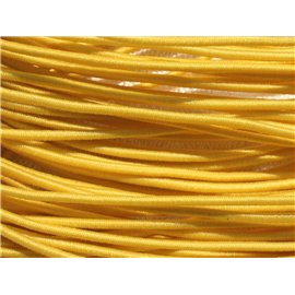 Skein approx 26m - Nylon Fabric Elastic Cord Thread 1mm Yellow - 7427039731942
