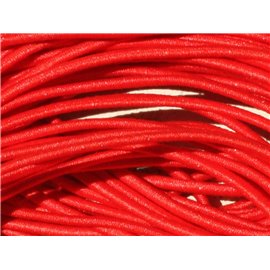 Madeja de aproximadamente 26 m - Tejido de nailon Hilo de cordón elástico 1 mm Rojo brillante - 7427039731959