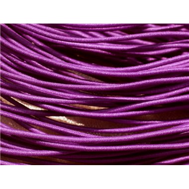Echeveau 26m env - Fil Cordon Elastique Tissu Nylon 1mm Violet - 7427039731966