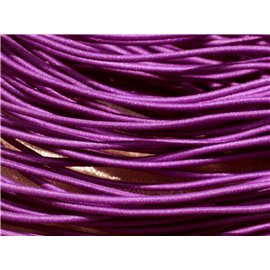 Echeveau 26m env - Fil Cordon Elastique Tissu Nylon 1mm Violet - 7427039731966