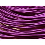 Echeveau 26m env - Fil Cordon Elastique Tissu Nylon 1mm Violet - 7427039731966
