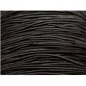 Bobine 40 mètres env - Fil Cordon Tissu Elastique Nylon 2mm Noir