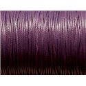 Bobine 165 metres env - Fil Corde Cordon Coton Ciré 0.8mm Violet Byzantin indigo