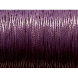 Bobine 180 mètres - Fil Cordon Coton Ciré 0.8mm Noir