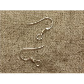 1 paire - Crochets Boucles d'Oreilles Argent 925 17x14mm - 8741140016613 