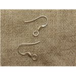 1 paire - Crochets Boucles d'Oreilles Argent 925 16-17mm - 7427039733816