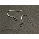 1 paire - Crochets Boucles Oreilles Argent 925 15x14x0.3mm Ressort - 7427039734257