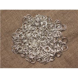 200pc - Anneaux Ouverts Métal Argenté 7 x 0.7mm   4558550020017 