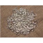 200pc - Anneaux Ouverts Métal Argenté 7 x 0.7mm   4558550020017 