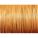 5 Mètres - Fil Corde Cordon Coton Ciré 1mm Marron Beige Caramel - 7427039734318