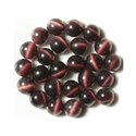 4pc - Perles en Verre Oeil de Chat  Boules 12mm Gris Argenté   4558550038715