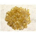 30pc - Perles Pierre Citrine Rocailles Chips 5-10mm Jaune Transparent - 7427039734523