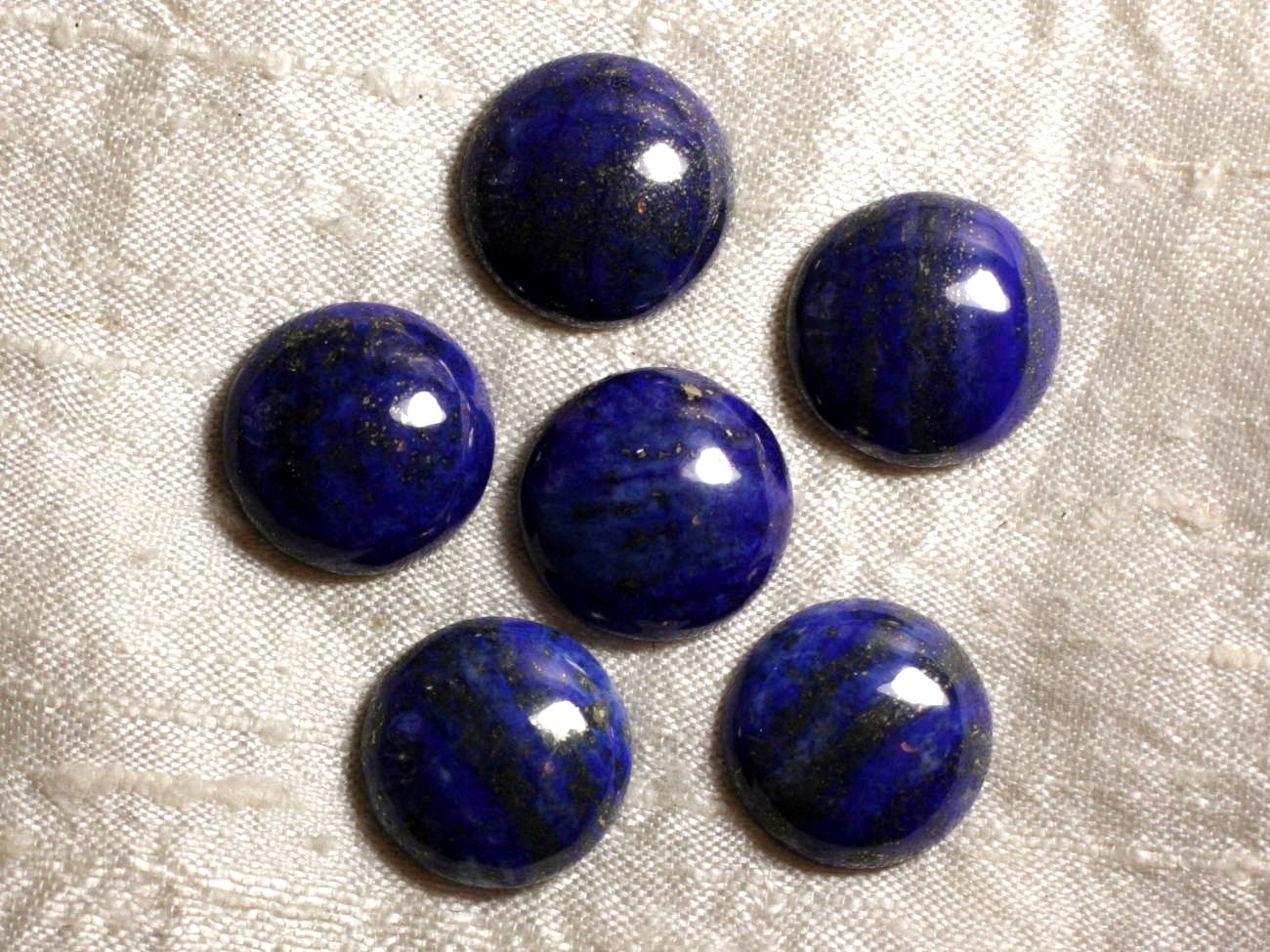 1pc - Cabochon de Pierre - Lapis Lazuli Rond 10mm   4558550036636