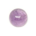 1pc - Cabochon Pierre - Amethyste Claire Lavande Rond 20mm Blanc Mauve Transparent - 7427039734813