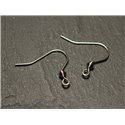 20pc - Crochets Boucles Oreilles 19mm Acier 304L inoxydable chirurgical Perle Losange - 7427039734882