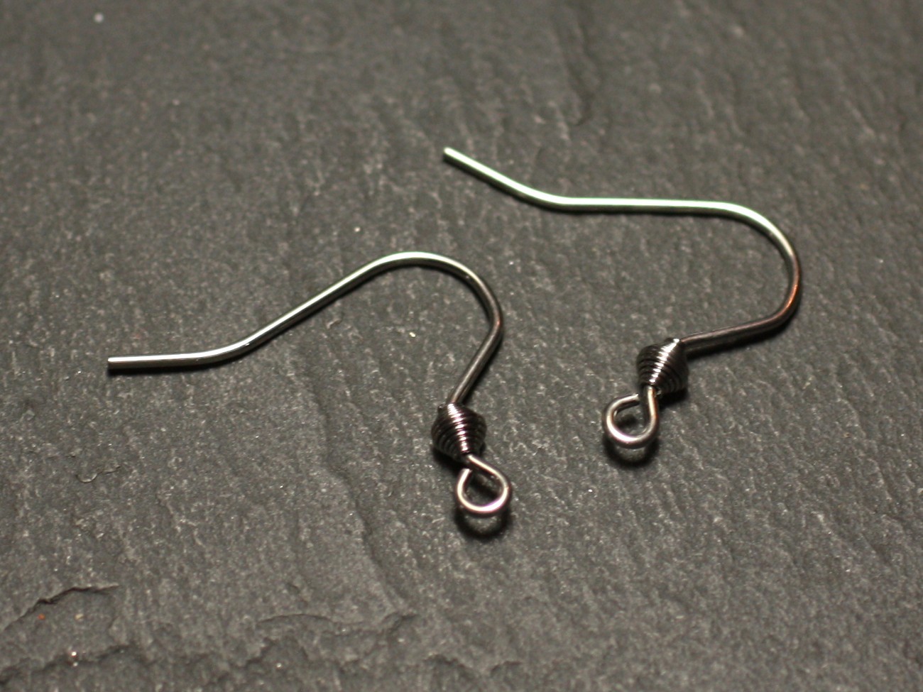 20pc - Crochets Boucles d'Oreilles 21mm Acier 304L inoxydable chirurgical - 7427039730730