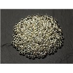 200pc environ - Apprets Perles à écraser Métal Argenté 3mm - 7427039734943