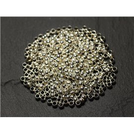 2000pc environ - Apprets Perles à écraser Métal Argenté 3mm - 7427039734950