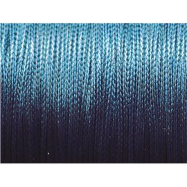 10 Mètres - Cordon de Coton Ciré 0.8mm Bleu Marine Nuit   4558550027399