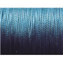 10 Mètres - Cordon de Coton Ciré 0.8mm Bleu Marine Nuit   4558550027399