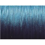 10 metres - Fil Corde Cordon Coton Ciré 0.8mm Bleu Roi Electrique - 7427039735131