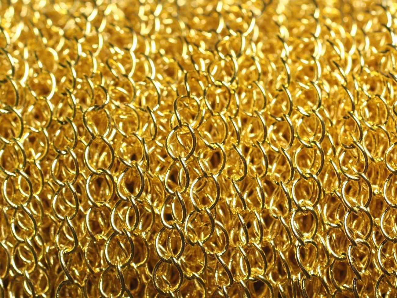 2 Mètres - Chaîne Métal Doré Qualité Mailles Ovales 5 x 3.5mm   4558550013477 