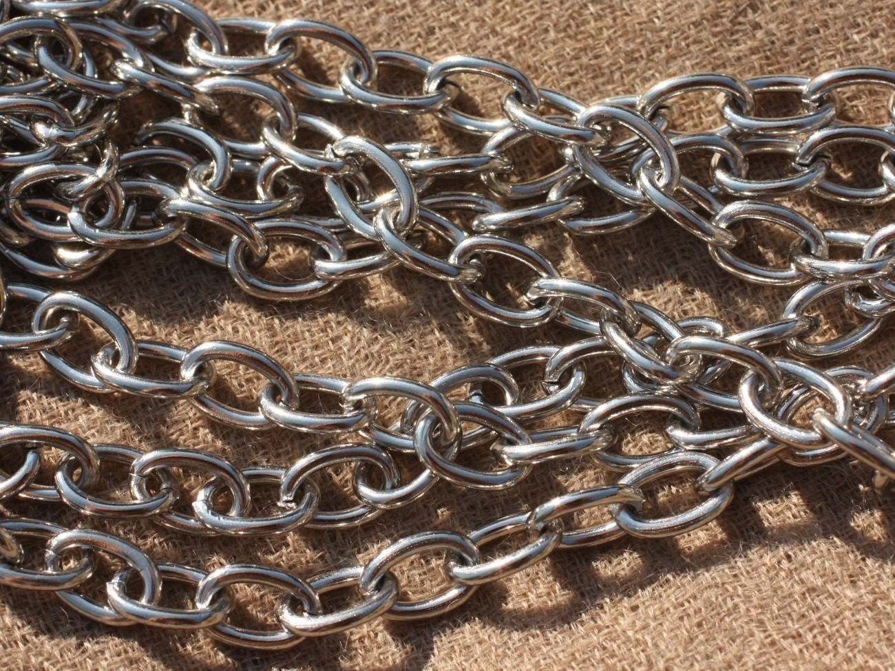1m - Chaîne Acier inoxydable 304L - Grands Ovales 9 x 6 x 1.2mm   4558550005670 