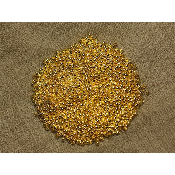 500pc environ - Apprêts Perles à écraser Métal Argenté 3mm - 8741140010703 