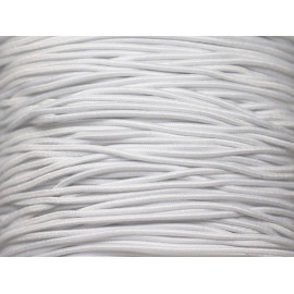 Knäuel ca. 20 Meter - Elastisches Gewinde aus Nylongewebe 1 mm Weiß - 7427039731706